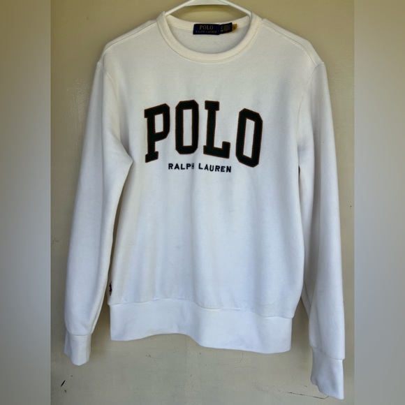 Polo by Ralph Lauren Men's White Crewneck Sweater SIZE S - Picture 13 of 13